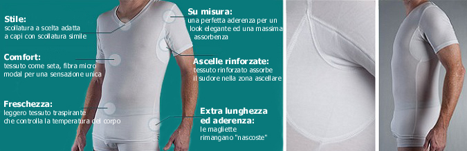 Magliette antisudore sales